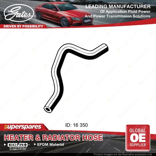 Gates Upper Heater Hose for Mitsubishi Lancer CA CB 1.5L 04/89-09/92