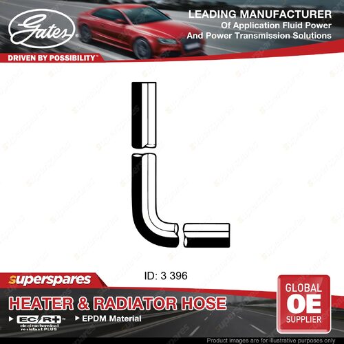 Gates Heater Hose for Mitsubishi Pajero NH NJ NK NL V45W 3.5L Length 396mm