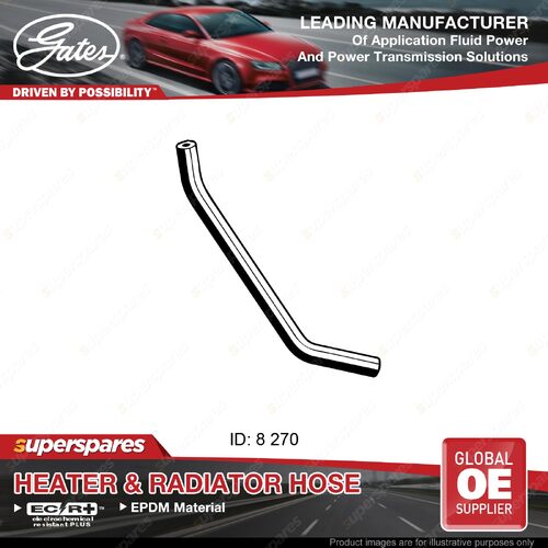 Gates Heater Hose for Hyundai Excel X-3 Accent X3 G4EK 1.5L 255mm