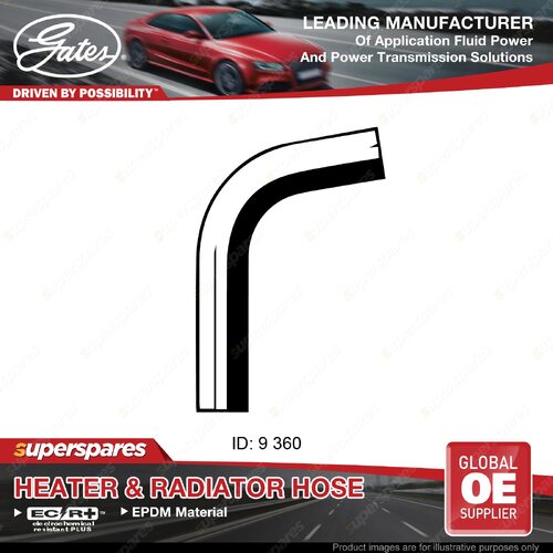 Gates Molded Heater Hose for Mitsubishi Galant HG HH 2.0L 10/90-03/93