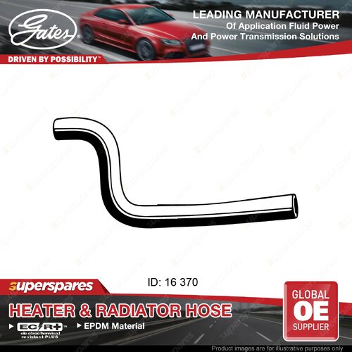 Gates Outlet Heater Hose for Holden Apollo JK 2.0L 1989-1991 Length 370mm