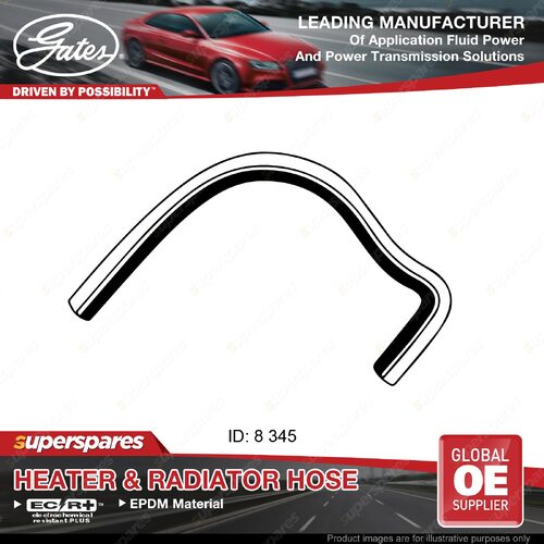 Gates Heater Hose for Daihatsu Charade G200 G202 G200 1.3L 06/93-05/98