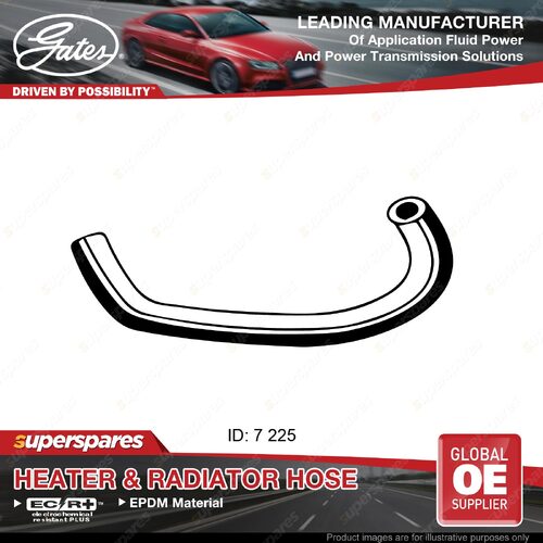 Gates Heater Hose for Mazda 626 GE Hatchback KL 2.5L 121KW Length 225mm