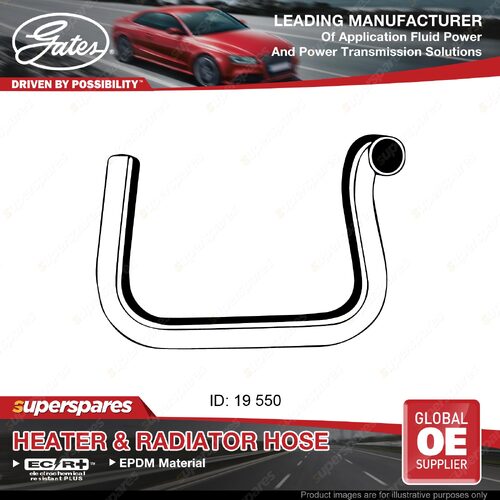 Gates Upper Heater Hose for Ford Territory SX SY 4.0L 05/04-05/11