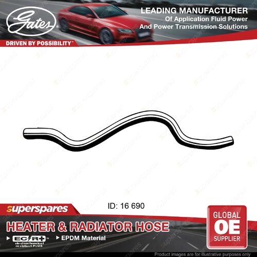 Gates Outlet Heater Hose for Toyota Rav 4 ACA22 ACA23 2.4L 690mm 2003-2005