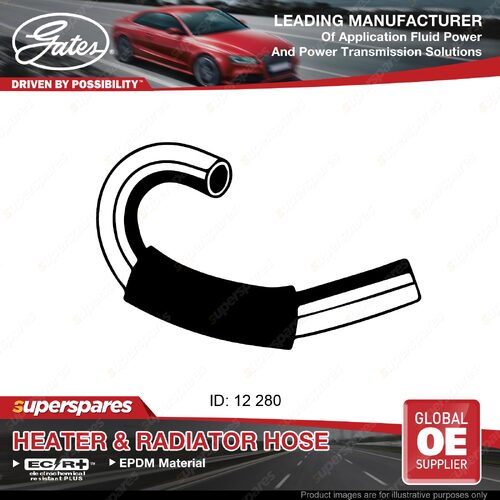 Gates Molded Heater Hose for Nissan Navara D40 YD25D 2.5L Length 280mm