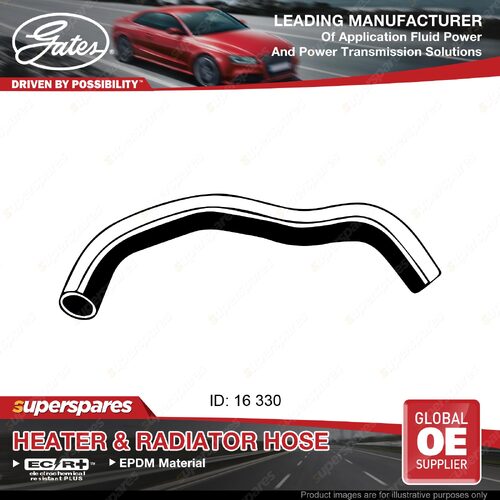 Gates Molded Heater Hose for Toyota Hilux KUN26 1KD-FTV 3.0L 120 126