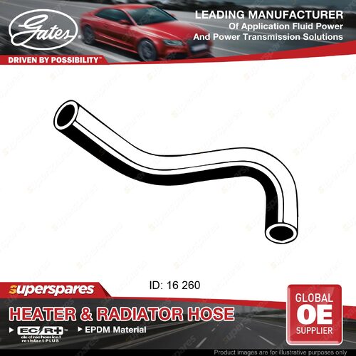 Gates Heater Hose for Mitsubishi Pajero NH NJ NK NL V45W 3.5L Length 260mm