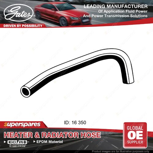 Gates Outlet Heater Hose for Mitsubishi Pajero NH NJ NK NL V45W 3.5L 350mm