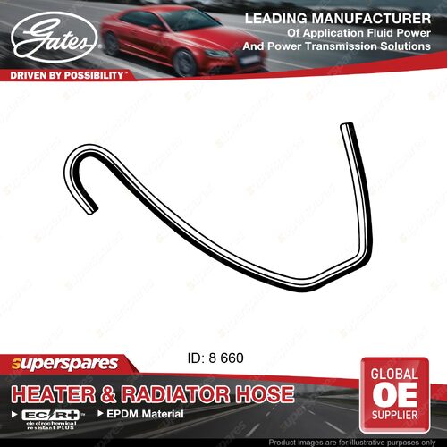 Gates Upper Heater Hose for Nissan Patrol Y61 GR TY61 GU ZD30D 3.0L