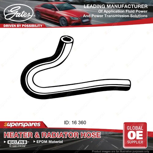 Gates Inlet Heater Hose for Toyota Landcruiser HDJ100 4.2L 10/00-08/07