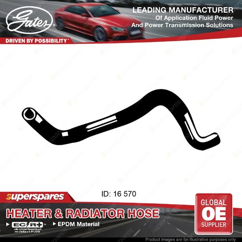 Gates Inlet Heater Hose for Toyota Rav 4 ACA20 ACA21 2.0L 570mm 2000-2005