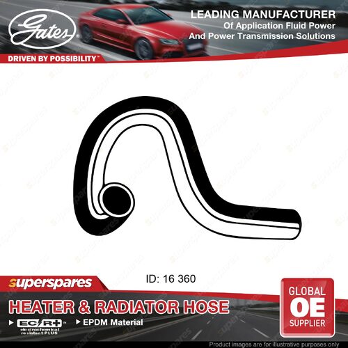 Gates Molded Heater Hose for Honda Cr-V RE K24A1 K24Z1 2.4L 125KW