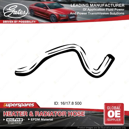 Gates Inlet Heater Hose for Holden Captiva CG Z20S1 LLW 2.0L 110KW