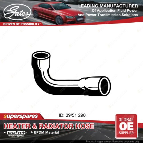 Gates Upper Radiator Hose for Peugeot 404 504 XC6 106 XN1 1.6L 2.0L