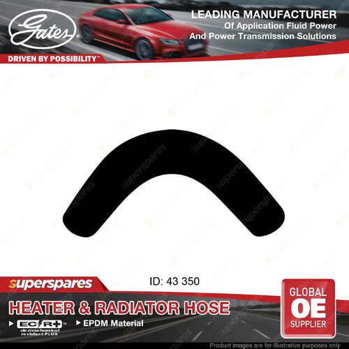 Gates Lower Radiator Hose for Nissan Patrol G60 3.9L 4.0L 350mm 1976-1980