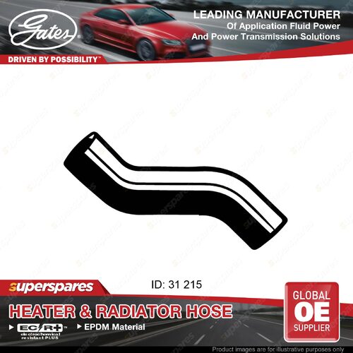 Gates Lower Radiator Hose for Mazda 1300 TC 1.3L 44kW 02/1971-01/1977