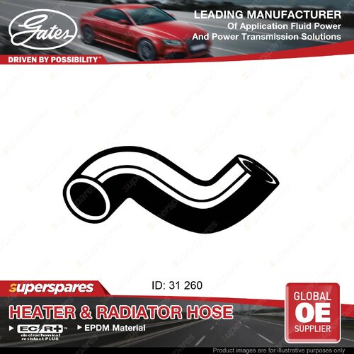 Gates Upper Radiator Curved Hose for Ford Cortina TD TC 2.0L 66KW 72-74