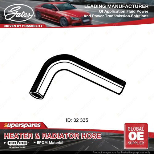 Gates Upper Radiator Hose for Toyota Corolla KE70 Sedan 1.3L Length 335mm