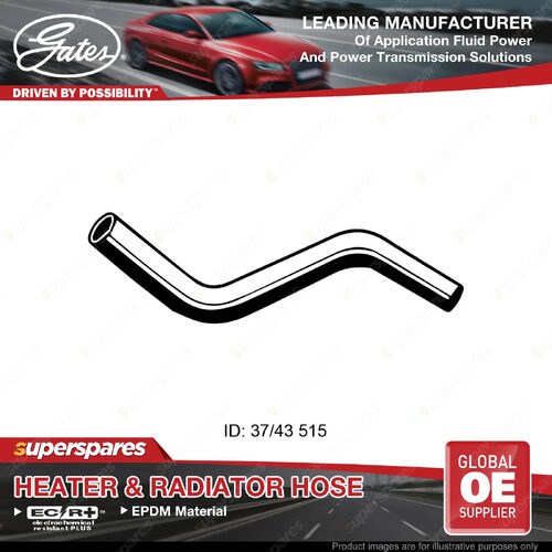 Gates Lower Radiator Hose for Toyota Landcruiser HJ60 2H 4.0L 74 77KW