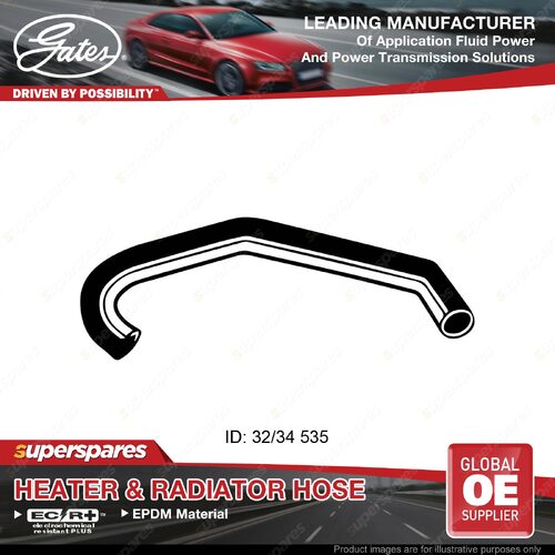 Gates Lower Radiator Curved Hose for Toyota Hiace YN7_ 2.2L 08/86-08/89