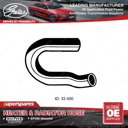 Gates Upper Radiator Curved Hose for Holden Camira JE 2.0L 04/87-07/89