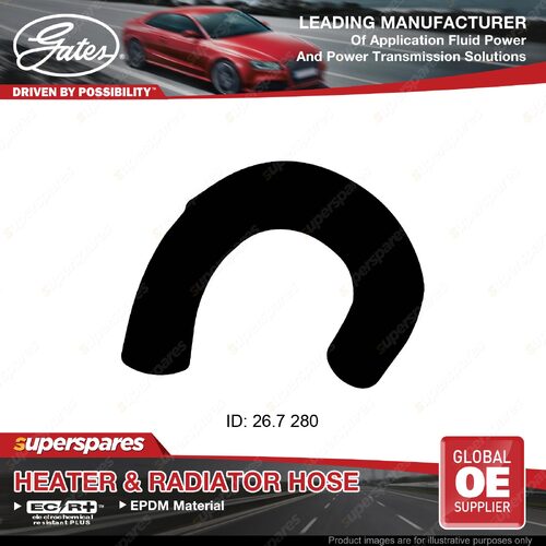 Gates Lower Radiator Curved Hose for Nissan Pulsar N12 1.5L 04/84-06/86