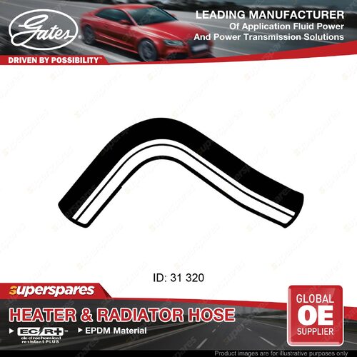 Gates Upper Radiator Curved Hose for Ford Courier PC 4G54 2.6L 73KW