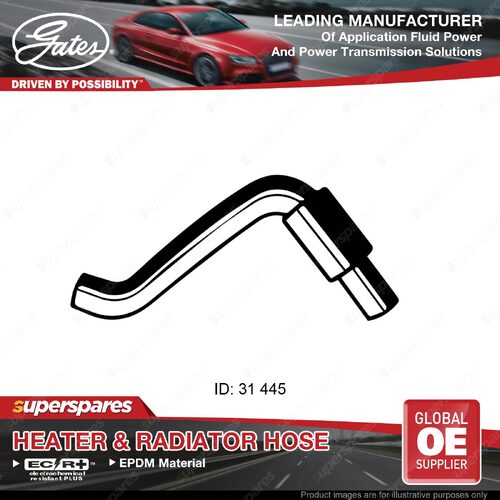 Gates Upper Radiator Curved Hose for Volkswagen Golf MK II GU GX 1.8L