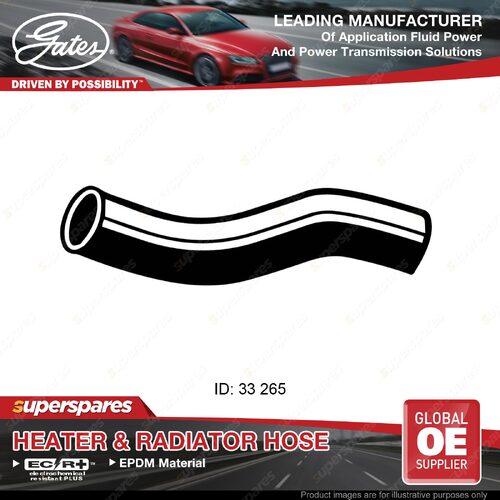 Gates Lower Radiator Curved Hose for Mazda 929 HB 2.0L 03/84-07/86