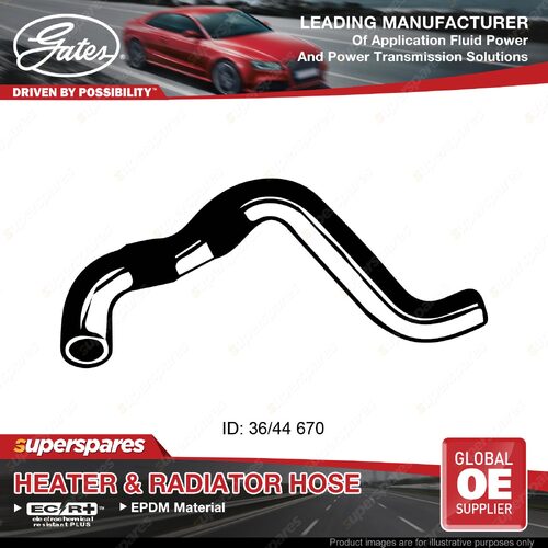 Gates Lower Radiator Hose for Toyota Landcruiser BJ70 RJ73 3.4L 85-90