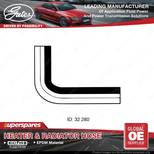 Gates Lower Radiator Hose for Toyota Hilux LN6 2.4L From connecting pipe