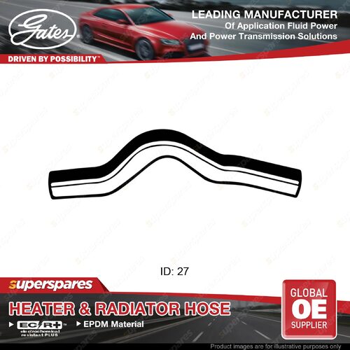 Gates Upper Radiator Hose for Mitsubishi Lancer CA CB Mirage C52A C62A C52V C72A