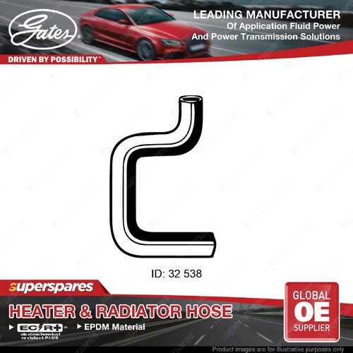 Gates Upper Radiator Hose for Nissan Navara D21 KA24E Rear Wheel Drive