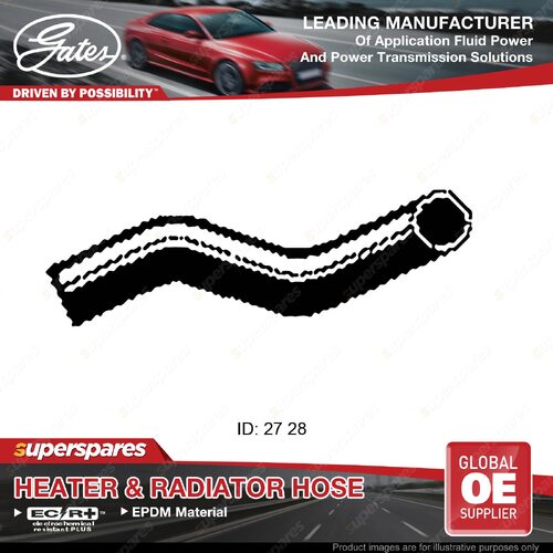 Gates Lower Radiator Hose for Subaru Leone EA82 EA82T A10AC4 A10AC5 1.8L 85-93