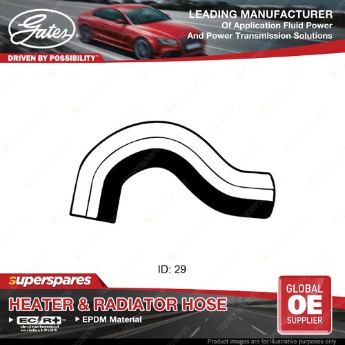 Gates Lower Radiator Curved Hose for Holden Nova LF 1.6L 67KW 75KW