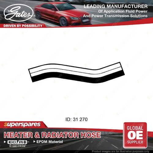 Gates Upper Radiator Hose for Daihatsu Feroza Hard Top Sportrak F300 F310 1.6L