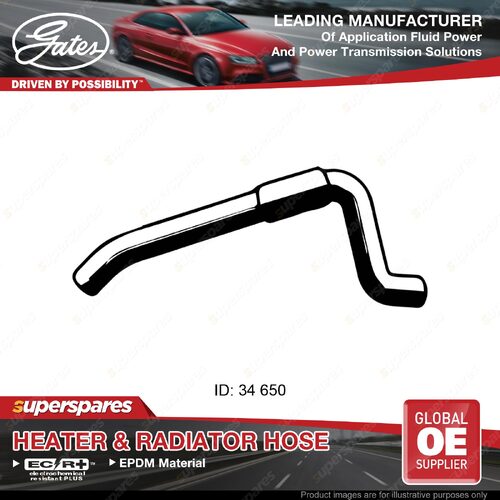 Gates Upper Radiator Curved Hose for Nissan Maxima J30 3.0L 04/90-02/95