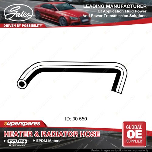 Gates Upper Radiator Hose for Toyota Corolla AE82 1.6L Pipe 1 to engine