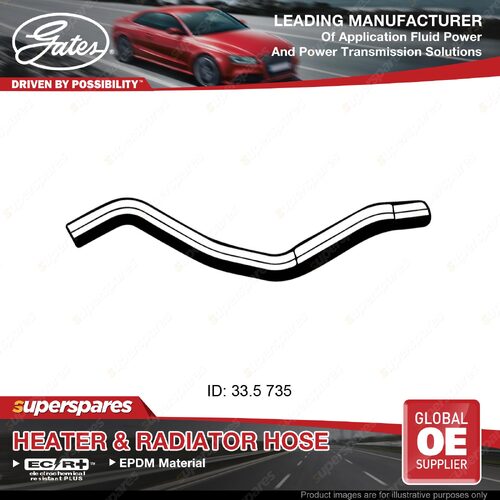 Gates Lower Radiator Hose for Mitsubishi Lancer Mirage CE CK2A Colt CJ2A