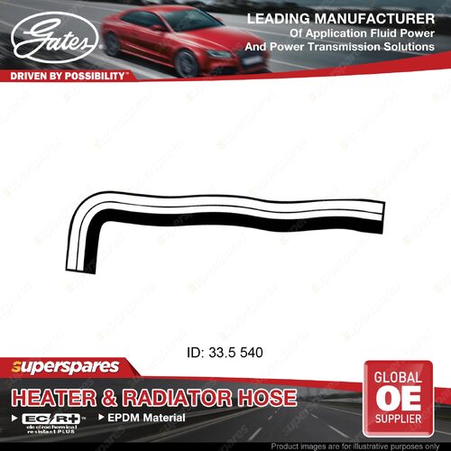 Gates Upper Radiator Hose for Nissan Patrol Y61 GR GU TB45E 4.5L 145KW