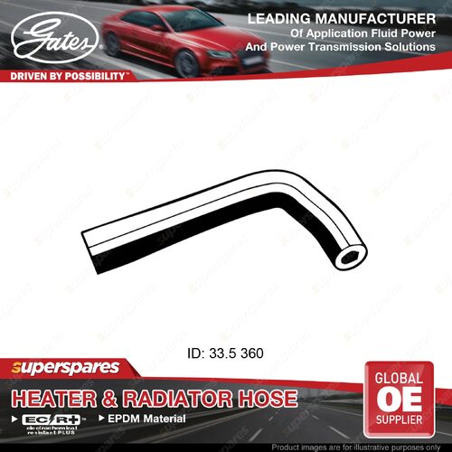 Gates Upper Radiator Curved Hose for Nissan Navara D22 2.5L 2.7L 3.2L