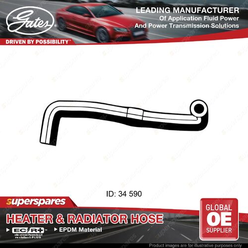 Gates Lower Radiator Curved Hose for Nissan Navara D22 2.7L 1997-2005