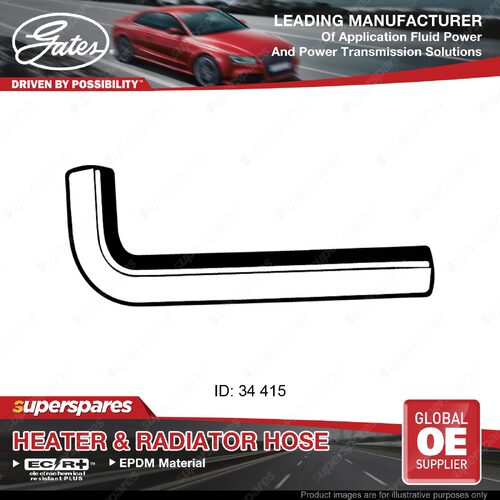 Gates Lower Radiator Hose for Mitsubishi Pajero NH NJ NK NL V46W V26W 415mm