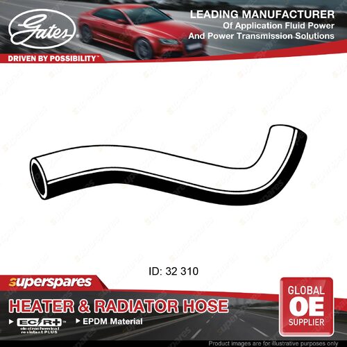 Gates Upper Radiator Hose for Toyota Hilux RZN147 1.9L 2.0L 1997-2005