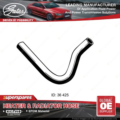 Gates Upper Radiator Hose for Holden Rodeo TFR25 TFS25 3.2L 140KW 98-03