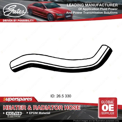 Gates Upper Radiator Hose for Mazda 2 DY Demio DY 1.3L 1.5L 2002-2007 330mm