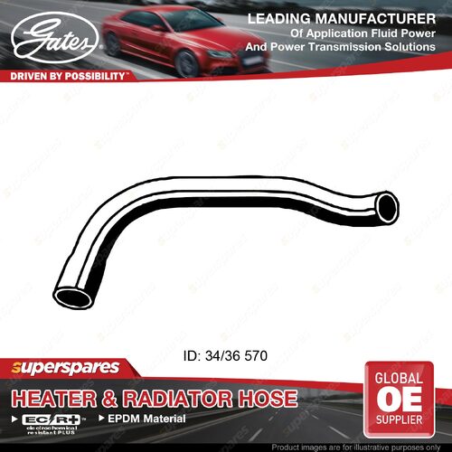 Gates Lower Radiator Hose for Kia K2700 SD K2900 PU3 Pregio TB 2.7 2.9L