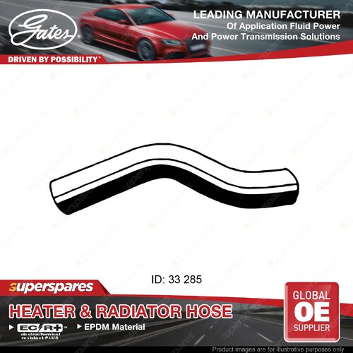 Gates Upper Radiator Hose for Daewoo Kalos KLAS F15S W/O air conditioning