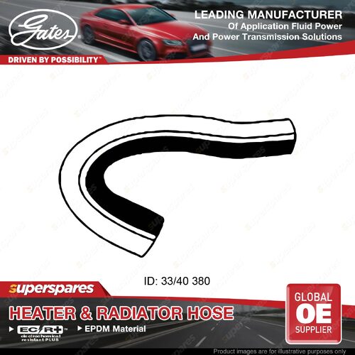 Gates Upper Radiator Hose for Nissan Navara D22 ZD30 3.0L 110KW 01-08